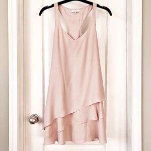 PARKER EVE COMBO Blush Pink Tank Mini Dress NWOT